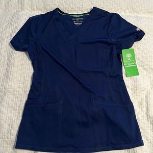 HH works by Healing Hands navy scrub top